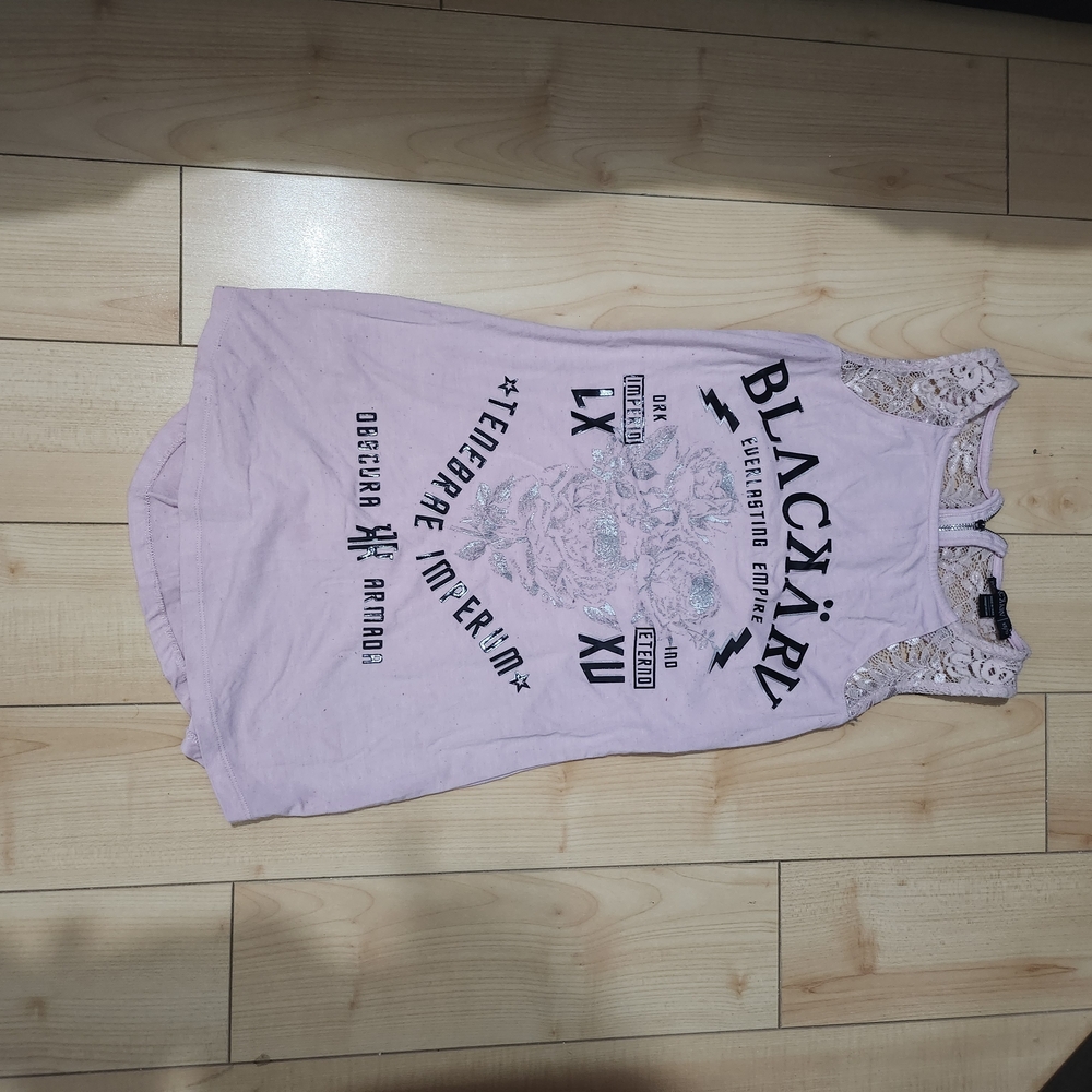 Kids Lace Tank Top - Pink